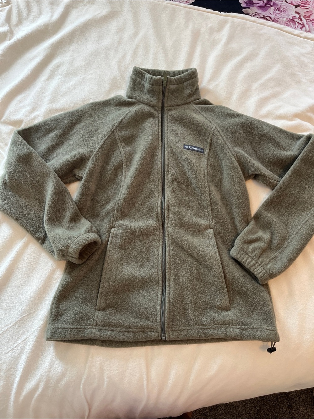 Women’s Columbia Olive Green Full-Zip Fleece Jacket